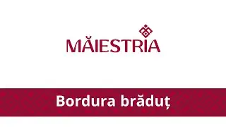 Bordura brăduț, tehnici de cusut ie
