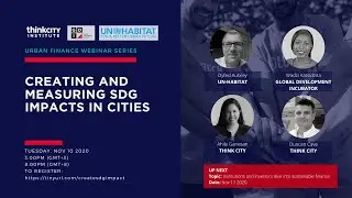 Creating and Measuring Sustainable Development Goal (SDG) Impacts in Cities