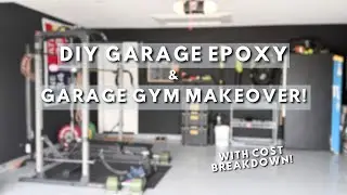 DIY Epoxy na podłogę w garażu i analiza koszt&oacute;w | Budowa domowej siłowni przy ograniczonym budżec...