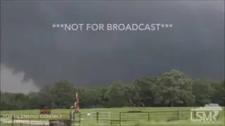 04-29-2017 Canton, Texas - Early Rotation to Wedge Tornado