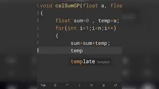 C++ Program to Find the Sum of Geometric Progression Series