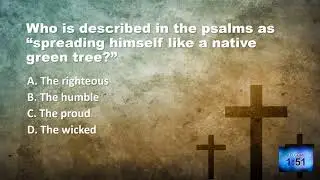 5 minute countdown Bible Trivia   Trees and Plants