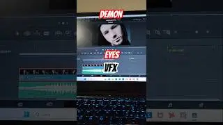 This is how i made this Demon Eyes VFX with free software! #vfxshorts #davinciresolvefusion #vfx