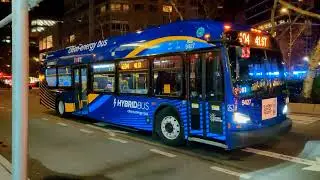 MTA NYCT: M5, M11, M104 XDE40 Bus & M66 LFS Bus Action @ Lincoln Center