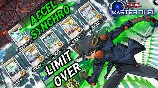 When yusei limit over accel synchro all his boss monsters in one turn | yugioh master duel