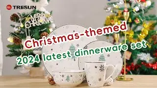 【 Best dinnerware display 】2024 latest christmas dinnerware sets, 4 styles to choose from