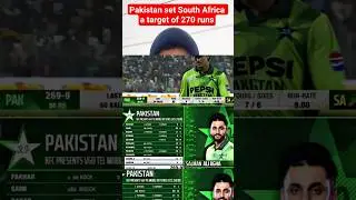 Pakistan set South Africa a target of 270 runs #pakistan #cricket #pakvssa #shorts