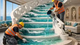13 Stunning Epoxy Stair Designs to Elevate Modern Home Interiors
