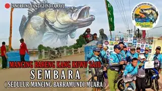 Ngerii !! Spot jembatan biru di cangkring cantigi ini ternyata ikan barramundinya besar-besar !!!