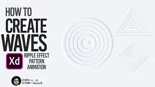 Ripple Wave Pattern & Animation Effect | Adobe Xd Tutorial | Weekly Design