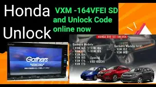 Unlock Honda Gathers Vxm-164vfi radio - navigation online