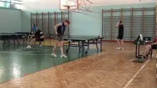 Tenis Stołowy - III liga ATS Stargard (Pawłasek M.) - LECH Czaplinek (Przywarta S.). 5.01.2013r.