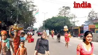 🇮🇳In Uttar Pradesh, India, village people go to the market to buy vegetables and their life style 🇮🇳