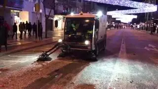 Comac CS140 sweeping after Carnival celebrations