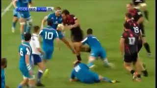 Tamaz Mchedlidze smashes Emerging Italy front rowers