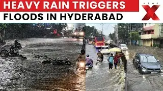 Telangana Rainfall: Heavy Rain Triggers Floods in Hyderabad, Police Alert Residents Near Musi River