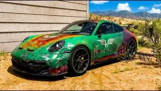 REBUILDING Porsche 911 GT3 Forza Horizon 5 | Logitech G923 Steering Wheel