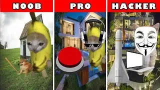 [Cat meme] Introduce defense equipment. Noob vs Pro vs Hacker / Animation
