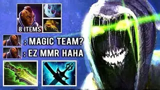 OMG THE DREAM Carry Rubick Magic Team vs Full Slot AM + Pusher Team Crazy Defend Epic Dota 2