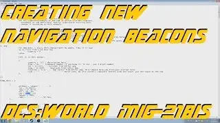 DCS:World &raquo; Creating ARK/RSBN/PRMG nav stations &raquo; MiG-21Bis