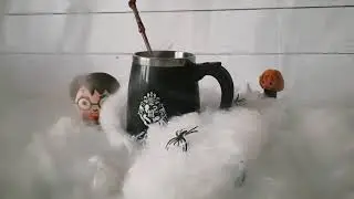 Harry Potter &ndash; Mug avec baguette m&eacute;langeuse automatique - NostalGift
