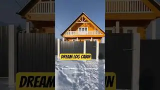 Dream Winter Log Cabin Tour ❄️🏠 #tinyhouse #containerhome #eleganthomes #architecture