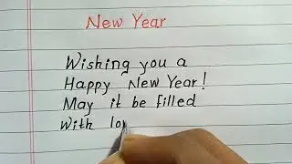 New Year Card || New Year Wishes Message || Happy New Year 2026 || Card Writing for New Year ||