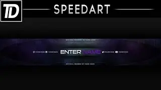Clean 2D YouTube Banner | Photoshop Speed Art