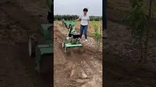 strong rotavator with girl#agriculture #rotavator#farming #farmer #machine#farm#shortsfeed. part 181