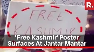 'Free Kashmir' Poster Surfaces At Jantar Mantar's Anti-CAA Protest