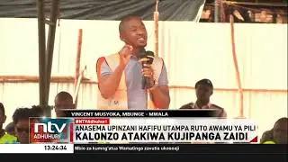 Mbunge wa Mwala Vincent Musyoka asema Ukambani itabaki nyuma ikiwa litasali upinzani