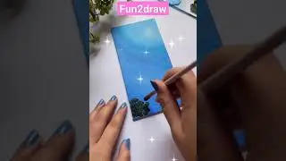 blue sky painting #fun2draw #artist #painting