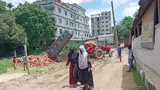 জমিতে বাউন্ডারি কাজ করা হচ্ছে। Land development project.