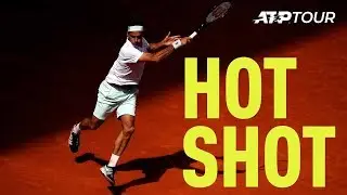 Hot Shot: Federer Fires Flashy Forehand Winner | Madrid 2019