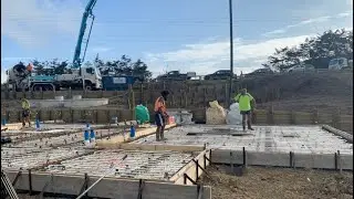 Exciting milestone reached in the construction of the Pet Refuge shelter - the concrete slab pour!