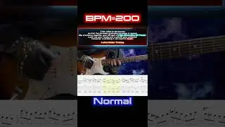 Impellitteri - Race Into The Light #1 (Original Key)【Guitar TAB | BPM 80&rarr;200】