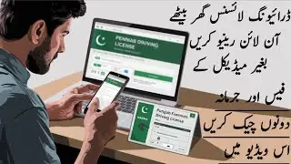 How to Renew Driving Licence Online in Punjab Pakistan