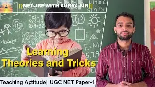 Teaching Aptitude: Learning Theory and Tricks🤩 Important for UGC NET #ugcnet #suryasir #trending