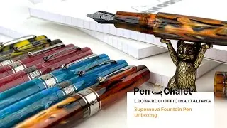 Leonardo Officina Italiana Supernova Fountain Pens Full Unboxing