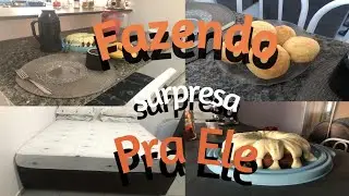 ABRINDO CAMA NOVA, FIZ SURPRESA PARA ELE, RECETINHAS DE BOLO DE LIMÃO E PÃO DE QUEIJO 
