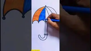 Зонт ☔ |#РаскраскаЗонта #раскраска #легкаяраскраска