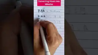 converting hours into Minutes  #shorts #ytshorts #viralshort #trending #tricks
