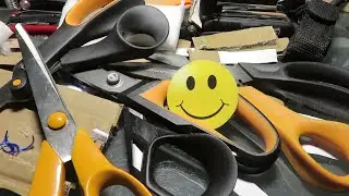 FISKARS PRO Heavy Duty Scissors [PowerArc] : the battle of the FISKARS scissors!