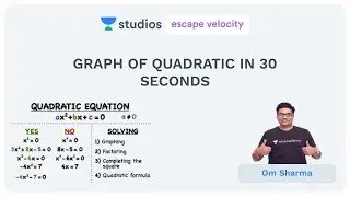 Graph Of Quadratic In 30 Seconds | Om Sharma