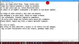 Introduction in Spanish