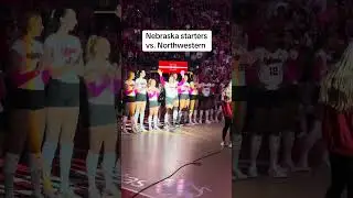 Nebraska volleyball starters vs. northwestern