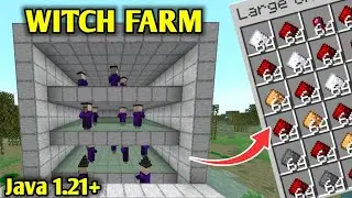 EASIEST Witch Farm in Minecraft 1.21 Java &ndash; Unlimited Redstone & Loot!