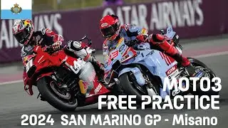 🏍️ MOTO3 FP Results - free practice |  2024 San Marino Gran Prix | Misano Circuit 🏁 ?? #SanMarinoGP