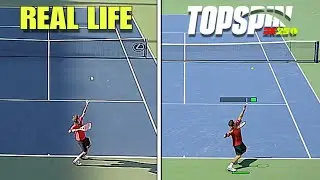 TopSpin 2K25 vs Real Life Tennis &bull; Roger Federer Comparison