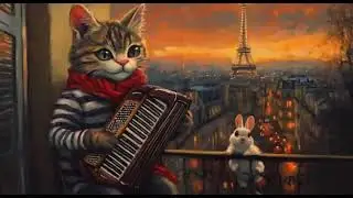 Balkan Gypsy Jazz on a Paris Balcony | Twilight Accordion Vibes 🌇 | Golden Whiskers